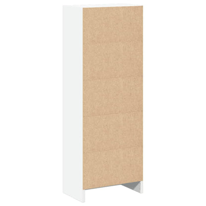 Bookcase White 40x24x109 cm Engineered Wood