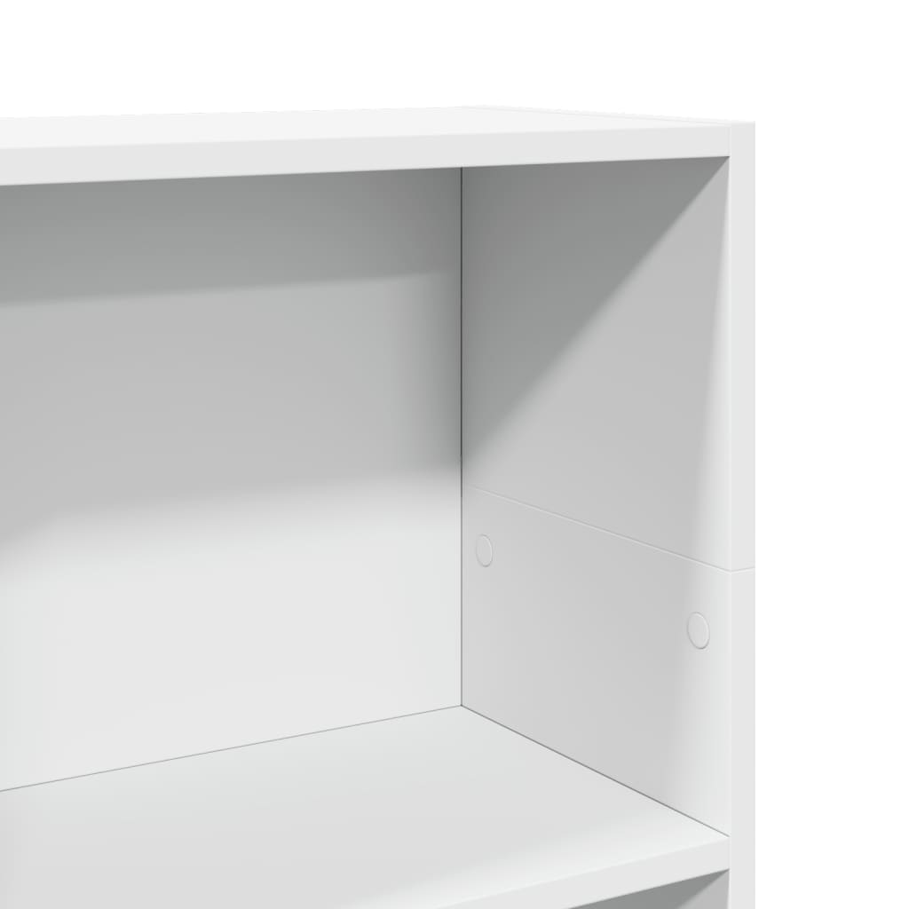 Bookcase White 40x24x109 cm Engineered Wood