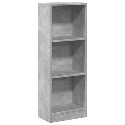 Bookcase Concrete Grey 40x24x109 cm Engineered Wood