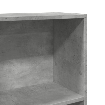 Bookcase Concrete Grey 40x24x109 cm Engineered Wood