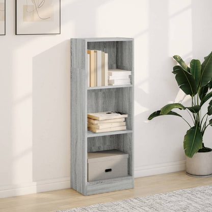 Bookcase Grey Sonoma 40x24x109 cm Engineered Wood