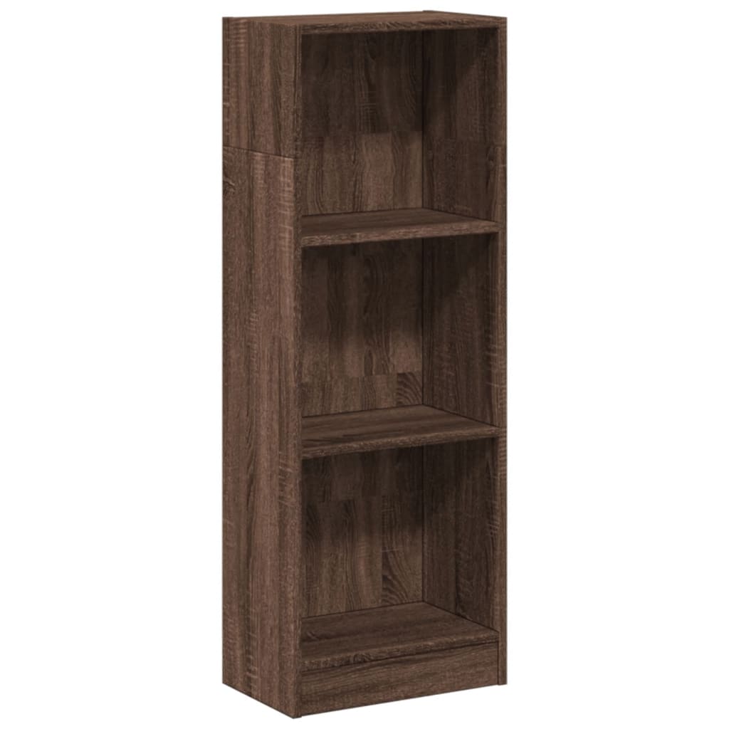 Bookcase Brown Oak 40x24x109 cm Engineered Wood