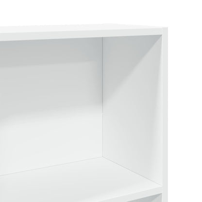 Bookcase White 40x24x143 cm Engineered Wood