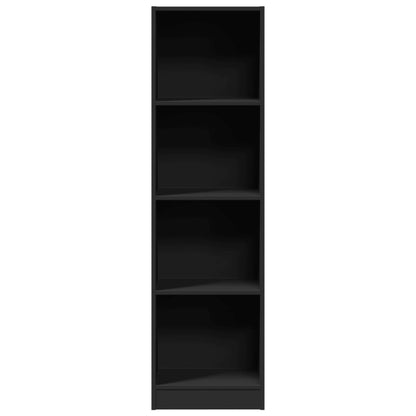 Bookcase Black 40x24x143 cm Engineered Wood