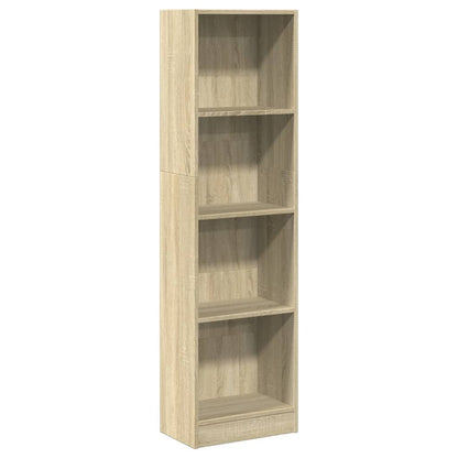 Bookcase Sonoma Oak 40x24x143 cm Engineered Wood