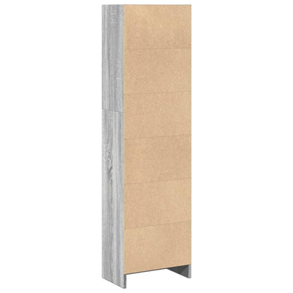 Bookcase Grey Sonoma 40x24x143 cm Engineered Wood