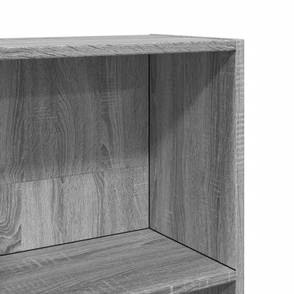 Bookcase Grey Sonoma 40x24x143 cm Engineered Wood