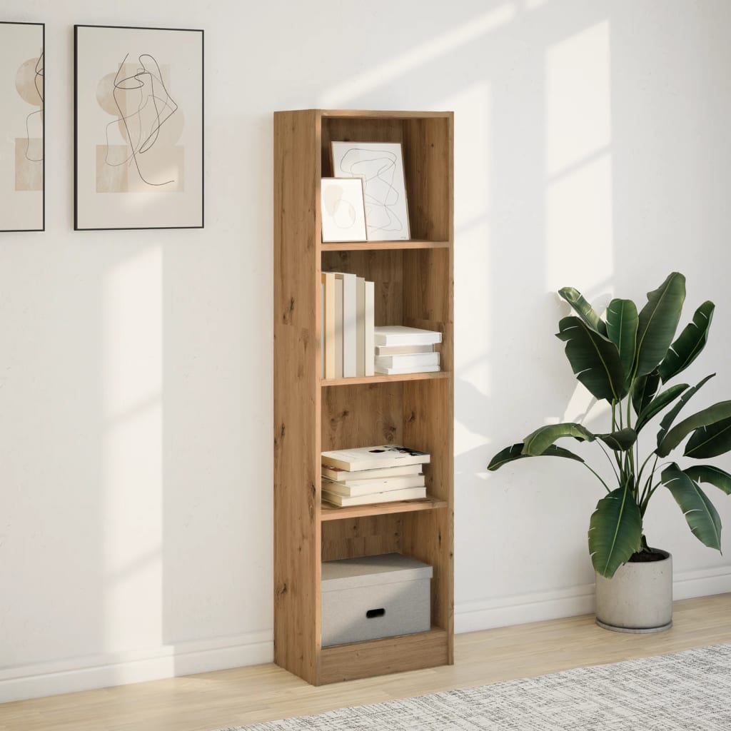 Bookcase Artisian Oak 40x24x143 cm Engineered Wood