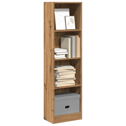 Bookcase Artisian Oak 40x24x143 cm Engineered Wood