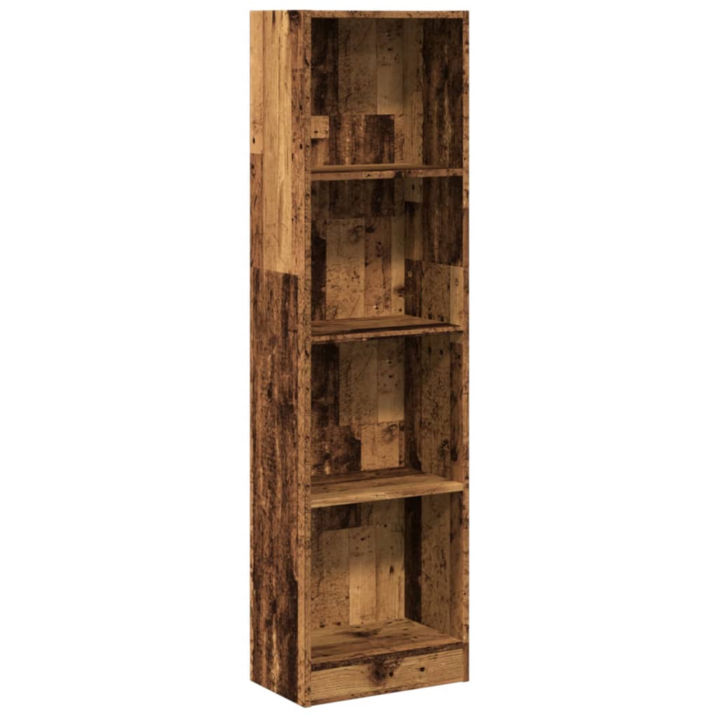 Bookcase Old Wood 40x24x176 cm Engineered Wood