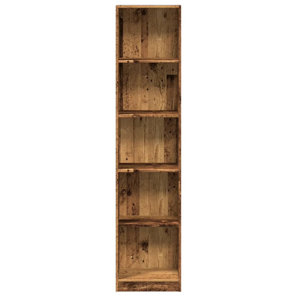 Bookcase Old Wood 40x24x176 cm Engineered Wood