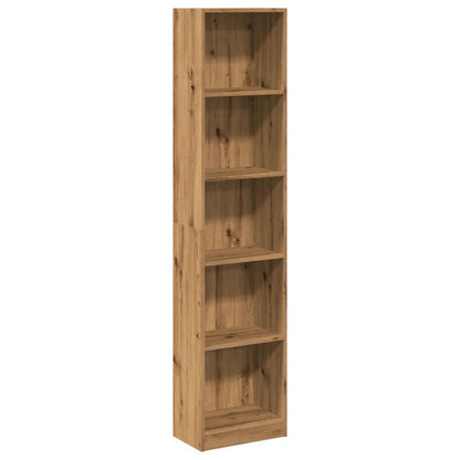 Bookcase Artisian Oak 40x24x176 cm Engineered Wood