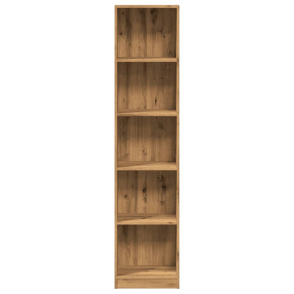 Bookcase Artisian Oak 40x24x176 cm Engineered Wood