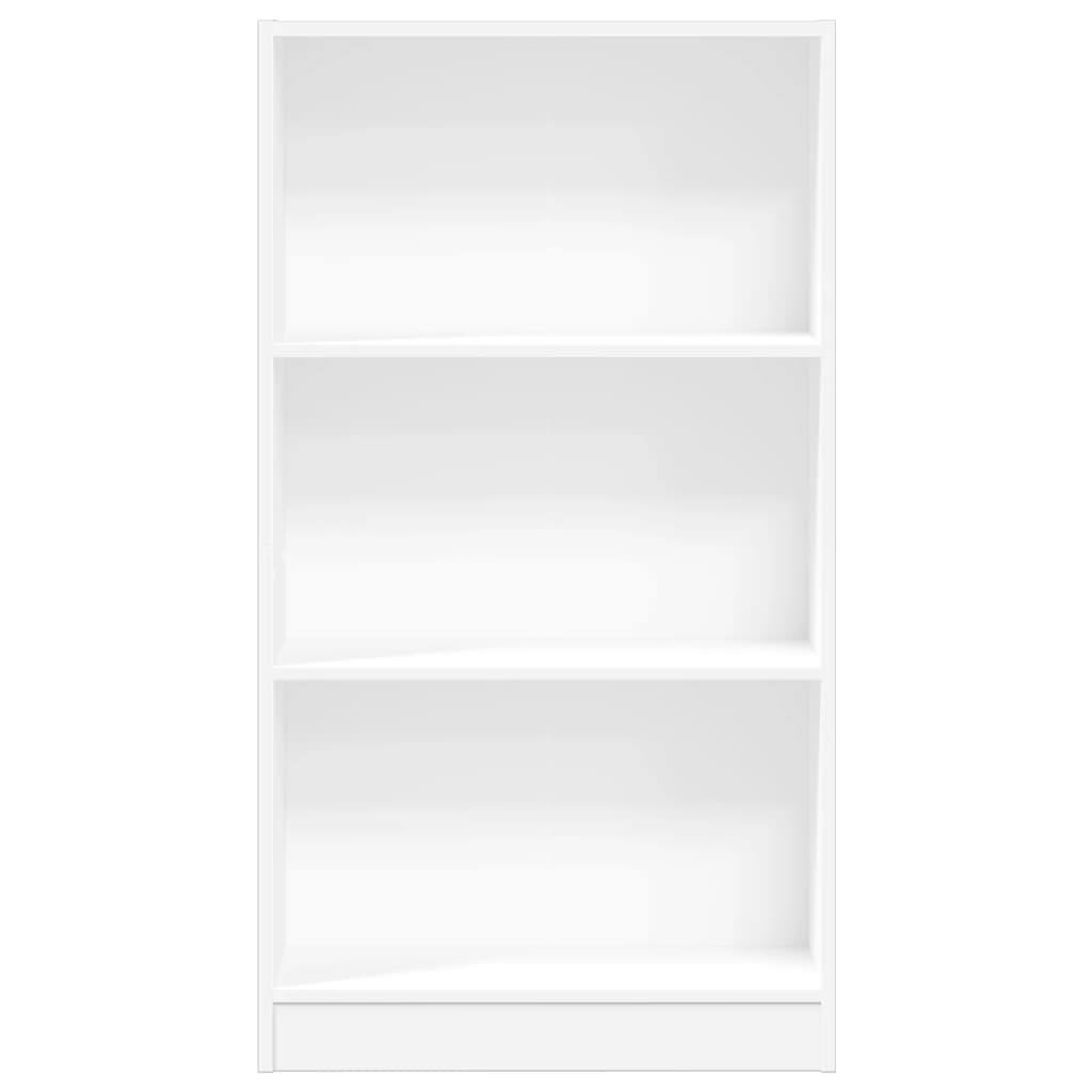 Bookcase White 60x24x109 cm Engineered Wood