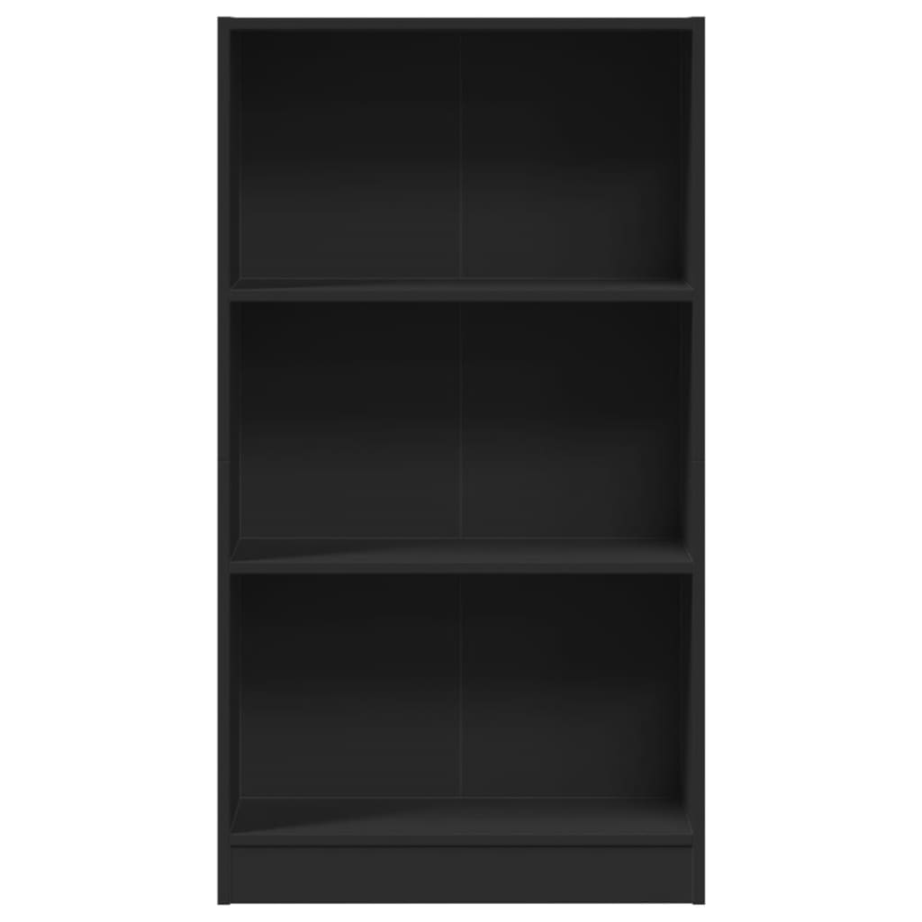 Bookcase Black 60x24x109 cm Engineered Wood