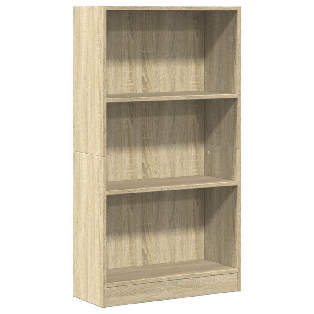 Bookcase Sonoma Oak 60x24x109 cm Engineered Wood