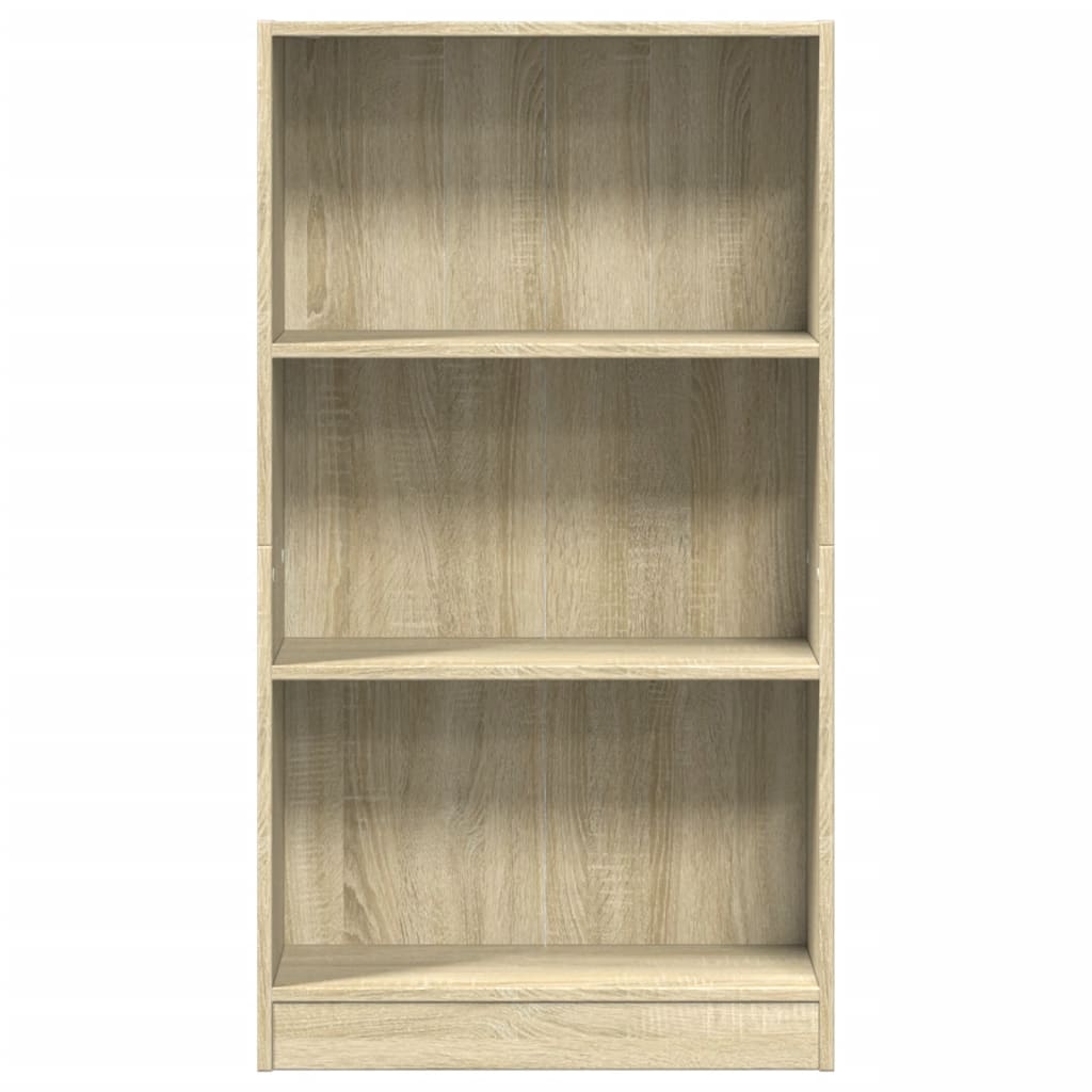 Bookcase Sonoma Oak 60x24x109 cm Engineered Wood