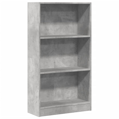 Bookcase Concrete Grey 60x24x109 cm Engineered Wood