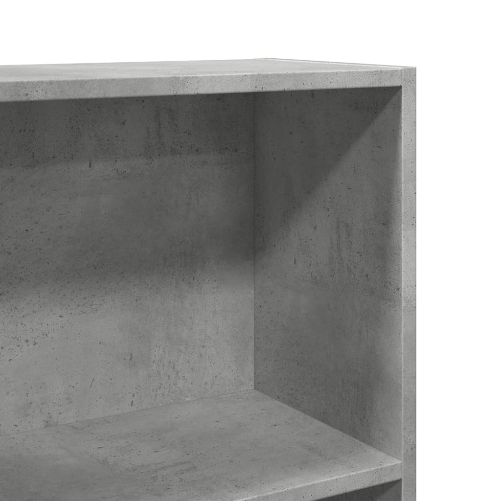 Bookcase Concrete Grey 60x24x109 cm Engineered Wood