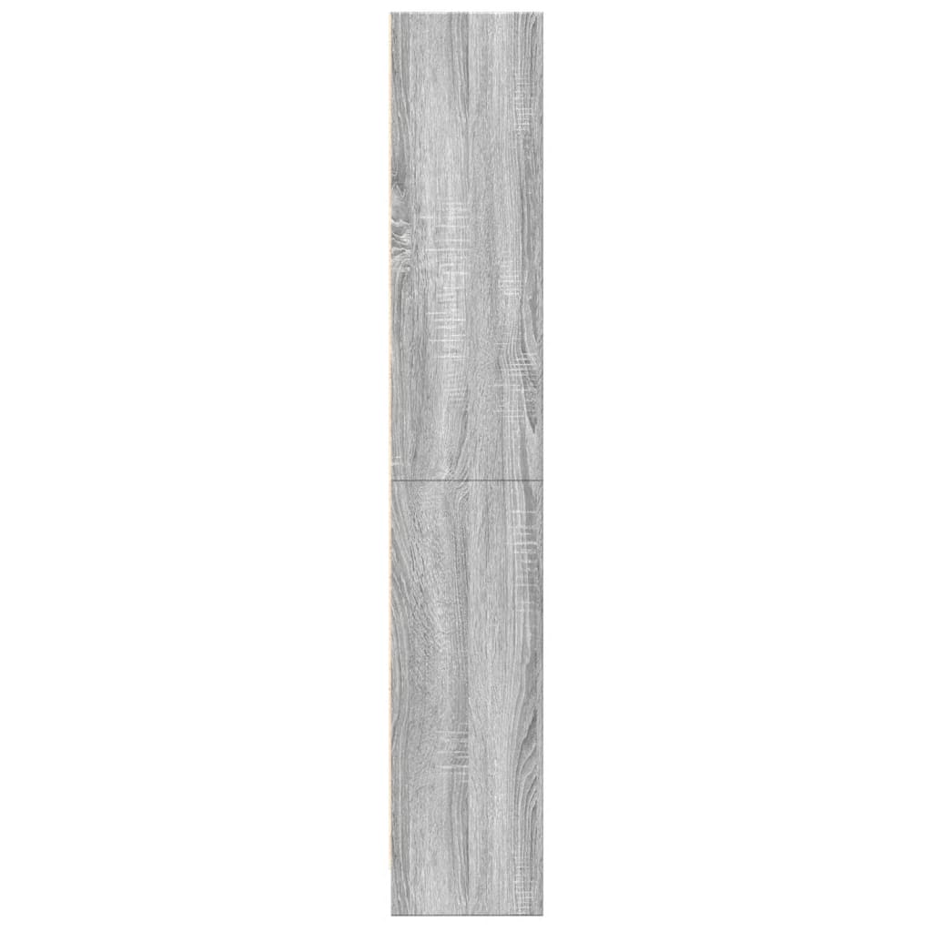 Bookcase Grey Sonoma 60x24x143 cm Engineered Wood