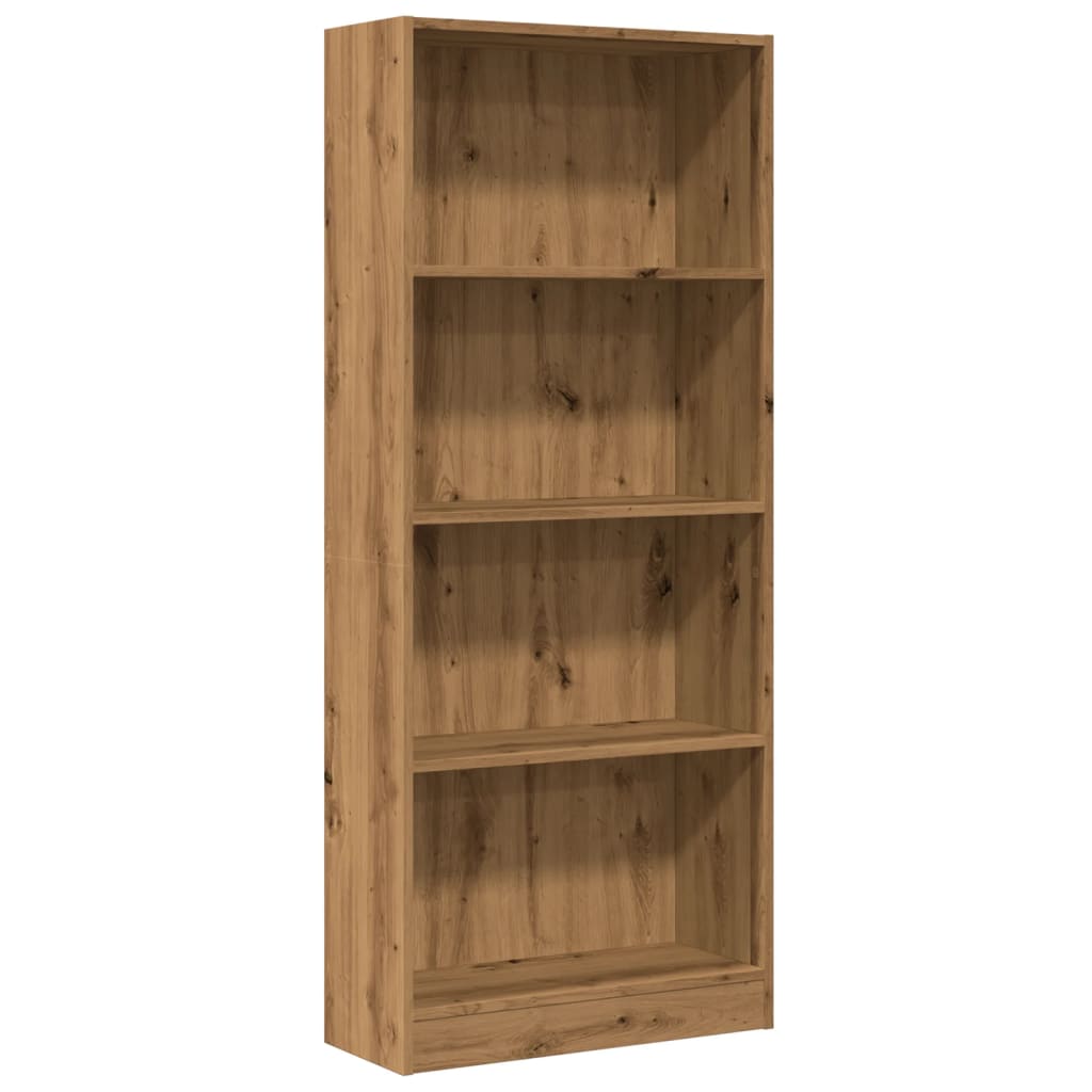 Bookcase Artisian Oak 60x24x143 cm Engineered Wood