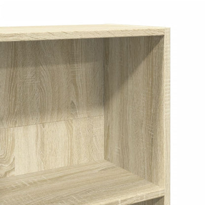 Bookcase Sonoma Oak 60x24x176 cm Engineered Wood