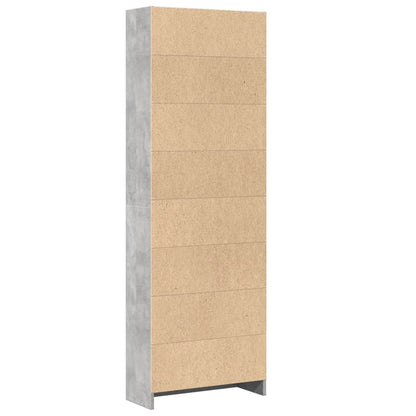 Bookcase Concrete Grey 60x24x176 cm Engineered Wood