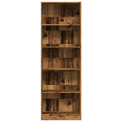 Bookcase Old Wood 60x24x176 cm Engineered Wood