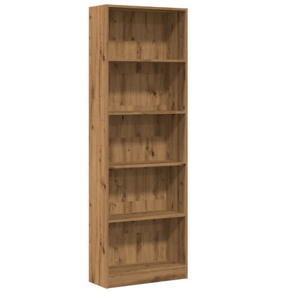 Bookcase Artisian Oak 60x24x176 cm Engineered Wood