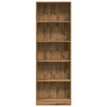 Bookcase Artisian Oak 60x24x176 cm Engineered Wood