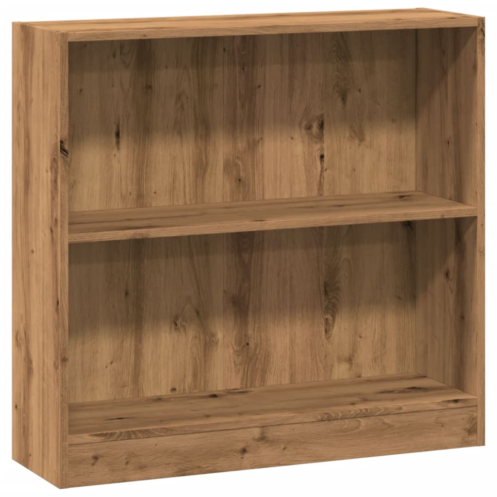 Bookcase Artisian Oak 80x24x76 cm Engineered Wood