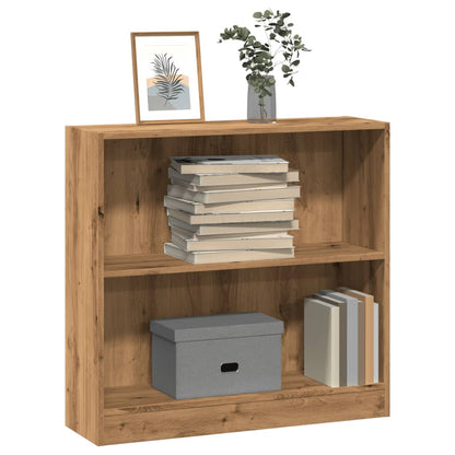 Bookcase Artisian Oak 80x24x76 cm Engineered Wood