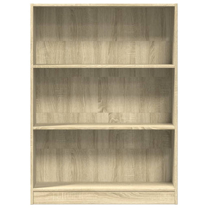 Bookcase Sonoma Oak 80x24x109 cm Engineered Wood