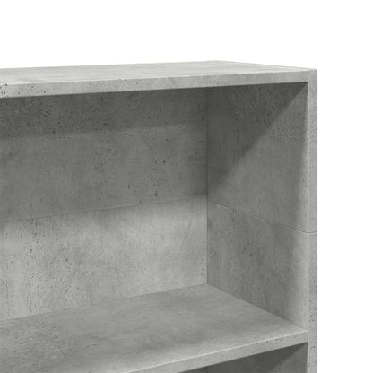 Bookcase Concrete Grey 80x24x109 cm Engineered Wood