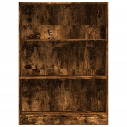 Bookcase Smoked Oak 80x24x109 cm Engineered Wood