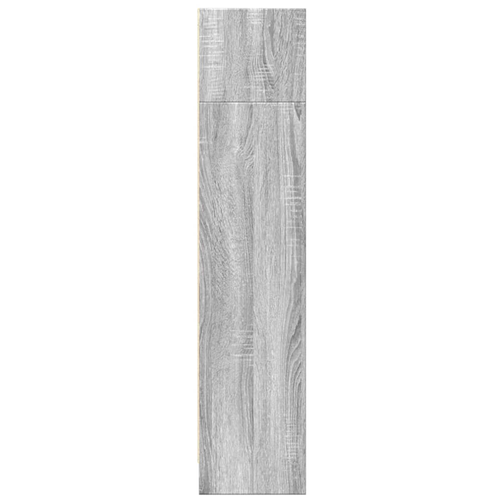 Bookcase Grey Sonoma 80x24x109 cm Engineered Wood