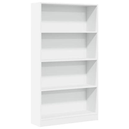 Bookcase White 80x24x143 cm Engineered Wood