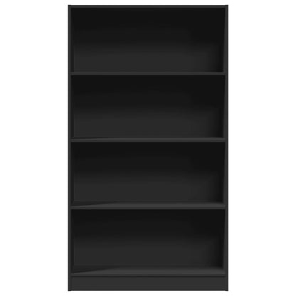 Bookcase Black 80x24x143 cm Engineered Wood