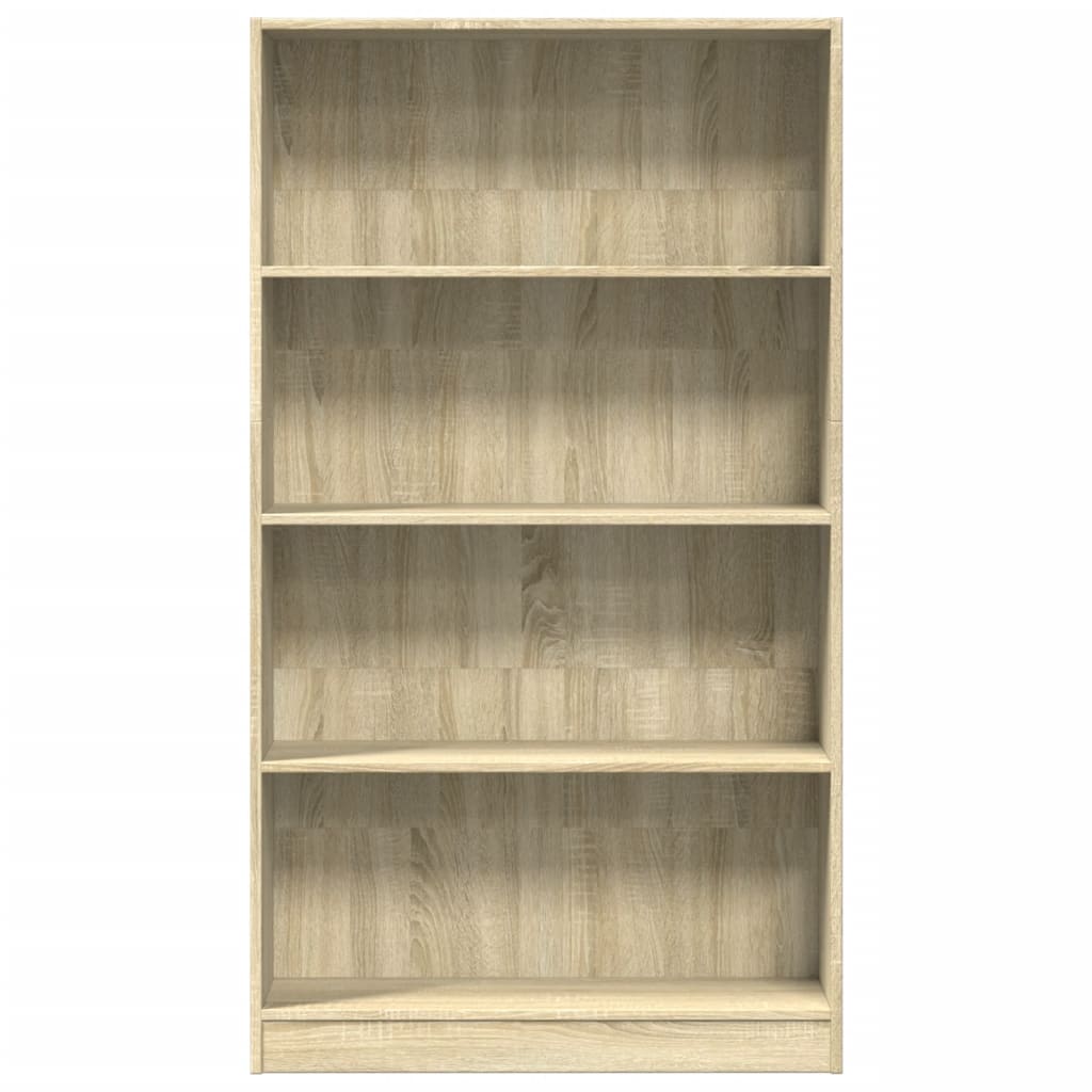 Bookcase Sonoma Oak 80x24x143 cm Engineered Wood