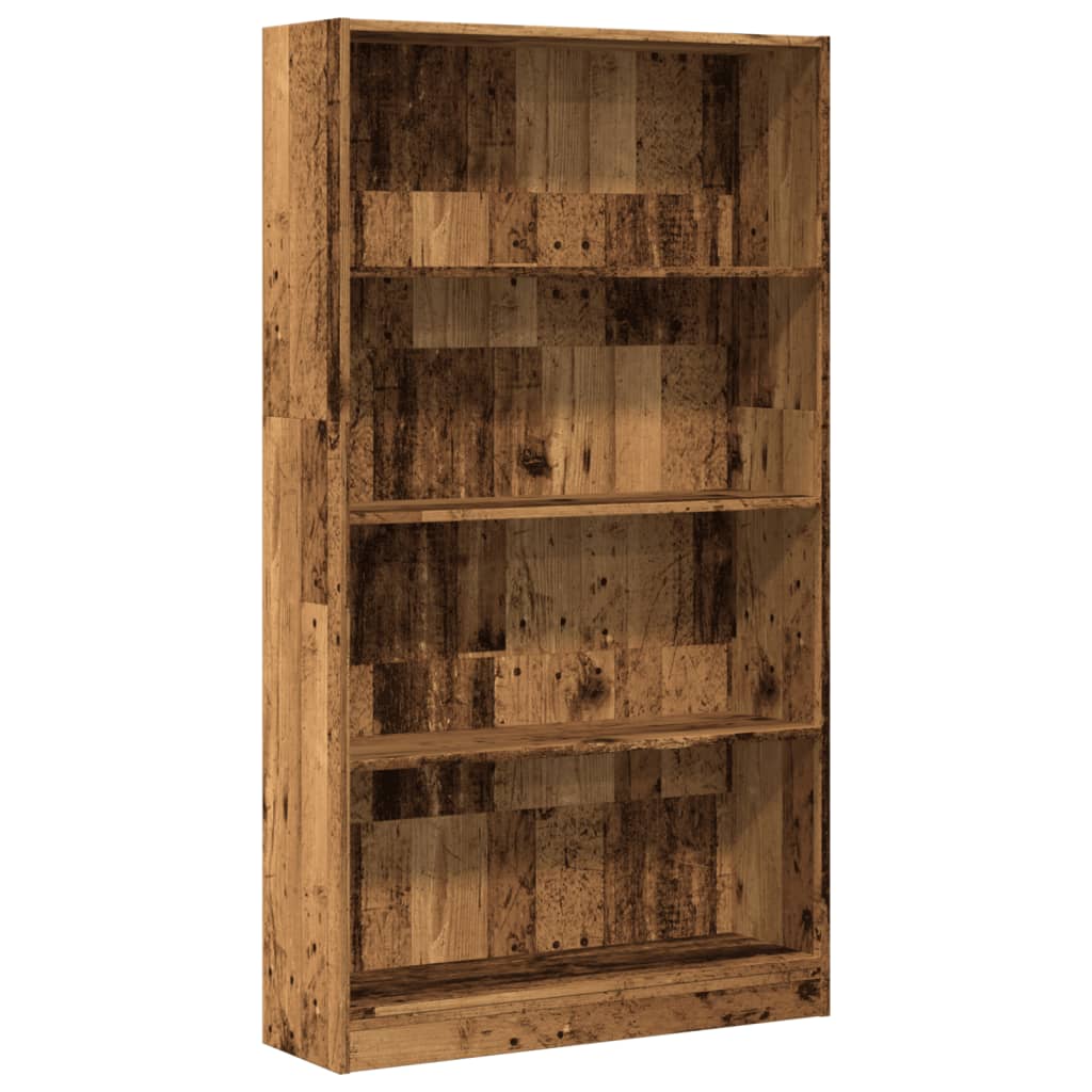 Bookcase Old Wood 80x24x143 cm Engineered Wood