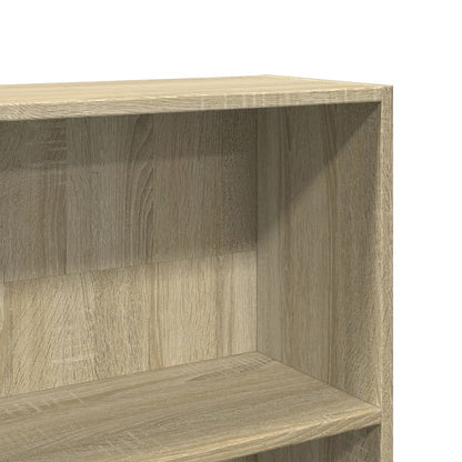 Bookcase Sonoma Oak 80x24x176 cm Engineered Wood