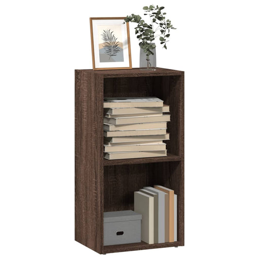 Bookcase Brown Oak 40x30x77 cm Engineered Wood