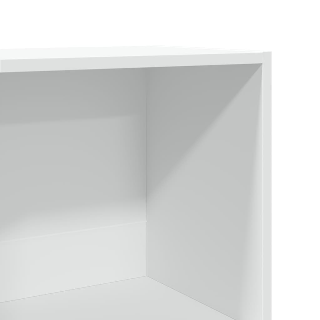 Bookcase White 40x30x114 cm Engineered Wood