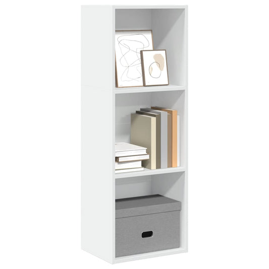 Bookcase White 40x30x114 cm Engineered Wood