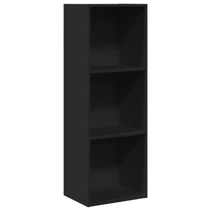 Bookcase Black 40x30x114 cm Engineered Wood