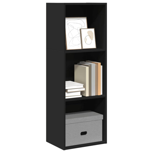 Bookcase Black 40x30x114 cm Engineered Wood