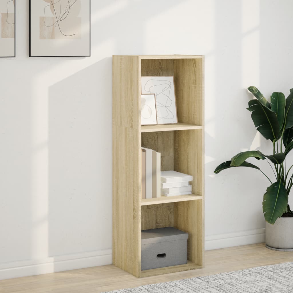 Bookcase Sonoma Oak 40x30x114 cm Engineered Wood