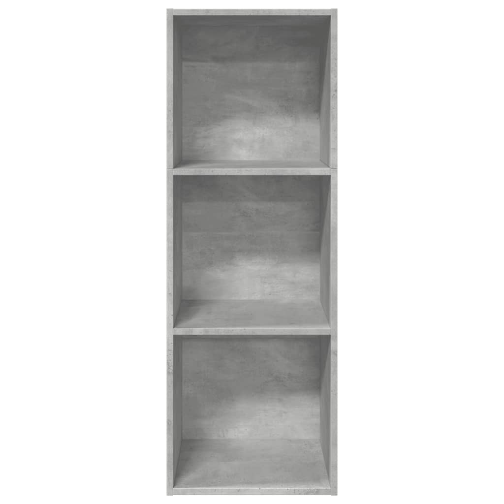 Bookcase Concrete Grey 40x30x114 cm Engineered Wood