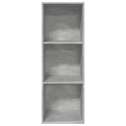 Bookcase Concrete Grey 40x30x114 cm Engineered Wood