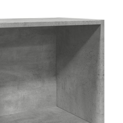 Bookcase Concrete Grey 40x30x114 cm Engineered Wood